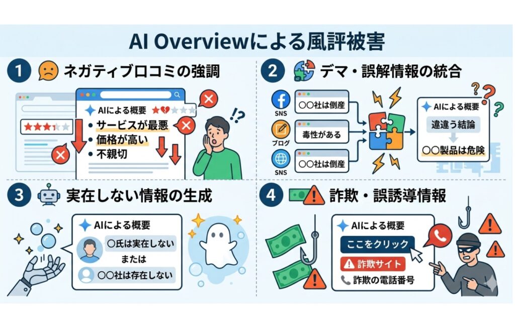 AI Overviewによる風評被害とは