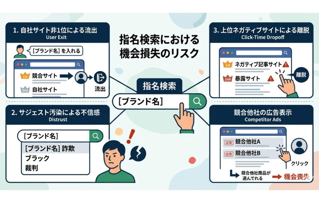 指名検索で機会損失を招くリスクとその対処