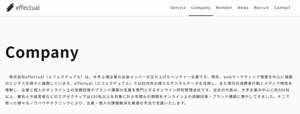 株式会社エフェクチュアルの基本情報