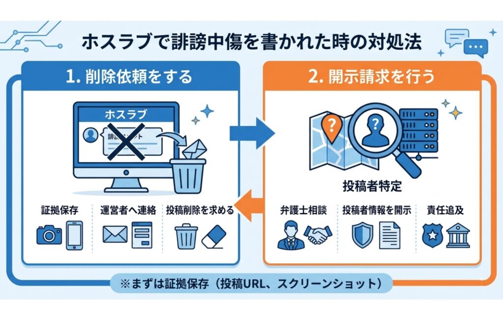ホスラブで誹謗中傷を書かれたときの対処