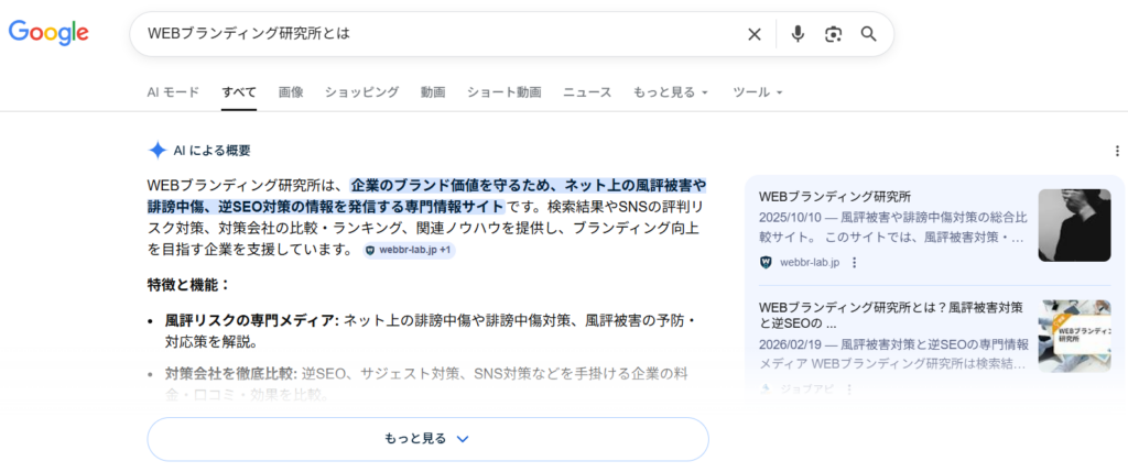 Google検索で導入された生成AIによる要約回答機能