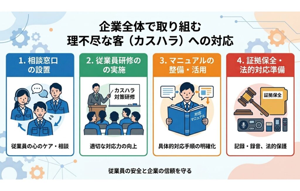 企業全体で取り組むべき理不尽な客への対応（カスハラ対策）