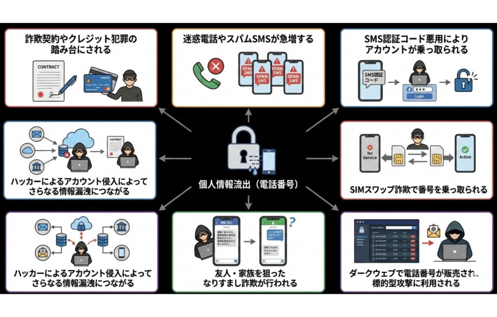 個人情報が流出するとどうなる？【電話番号の場合】