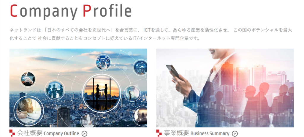 株式会社ネットランドの基本情報