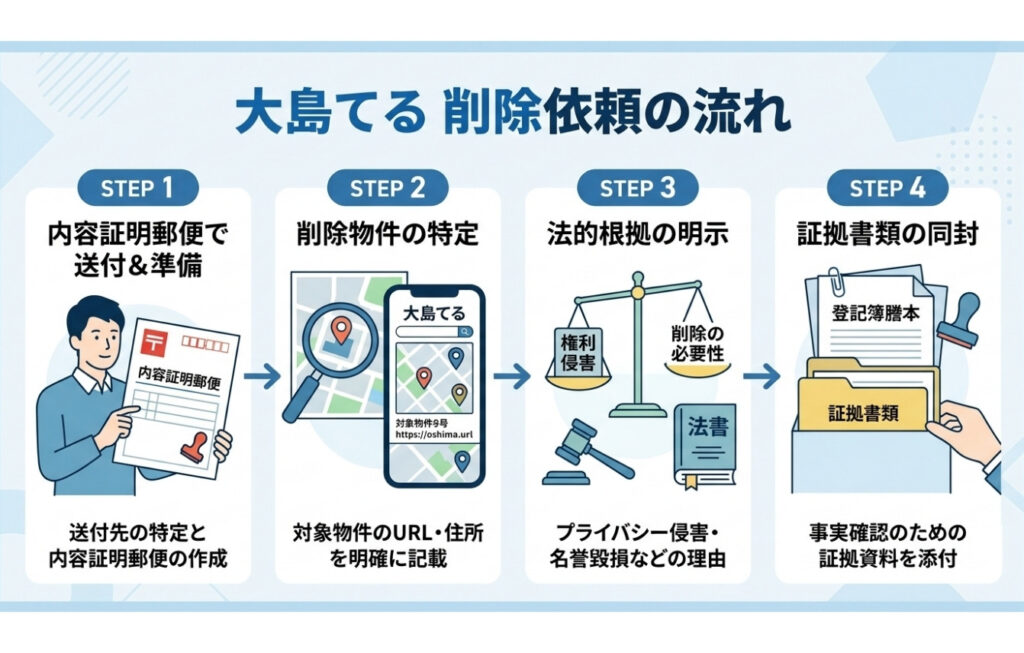「大島てる」の削除依頼の書き方