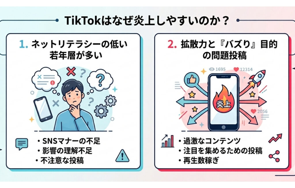 TikTokはなぜ炎上しやすいのか？