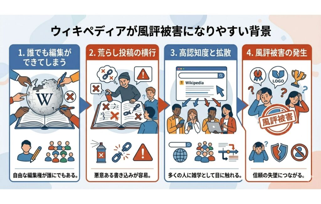 ウィキペディア（Wikipedia）が風評被害になりやすい背景